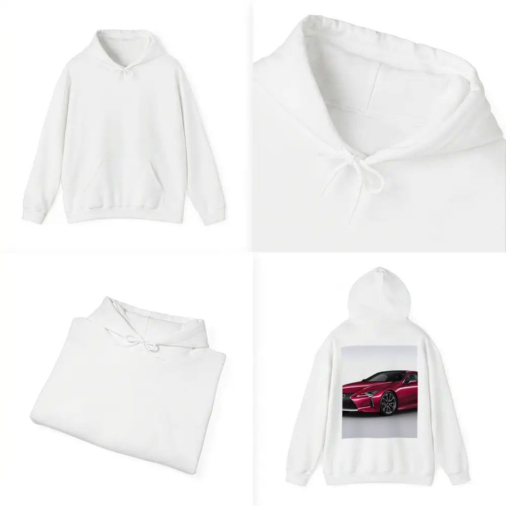 Lexus LC Red Sport Coupe Studio Shot – Hoodies
