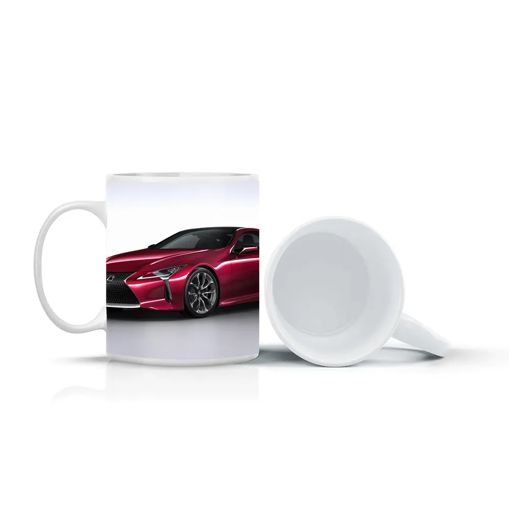 Lexus LC Red Sport Coupe Studio Shot – Mugs