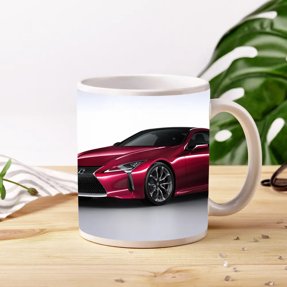 Lexus LC Red Sport Coupe Studio Shot – Mugs