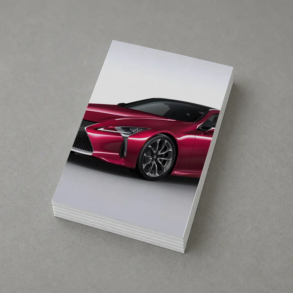 Lexus LC Red Sport Coupe Studio Shot – Postcards