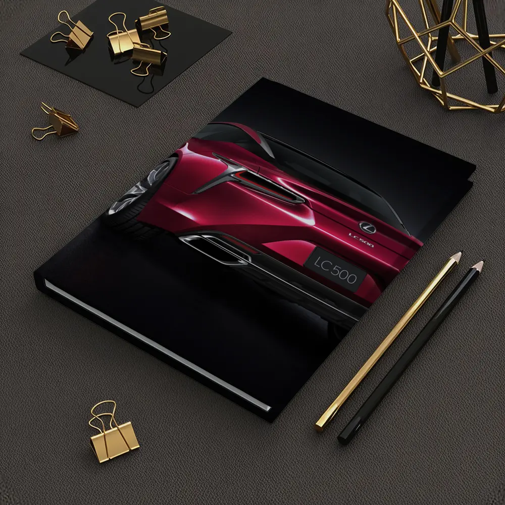 Lexus LC 500 Red Coupe Dark Background – Notebooks