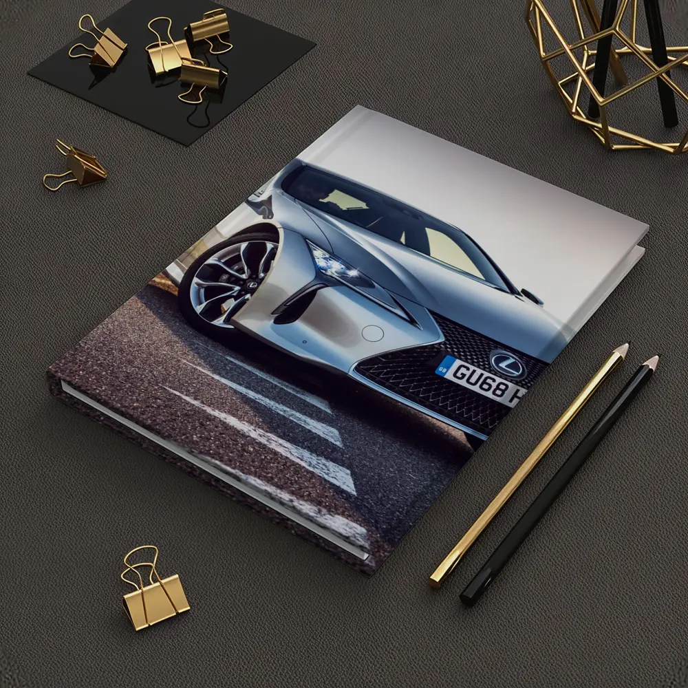 Lexus LC Silver Coupe On Track Road – Notebooks