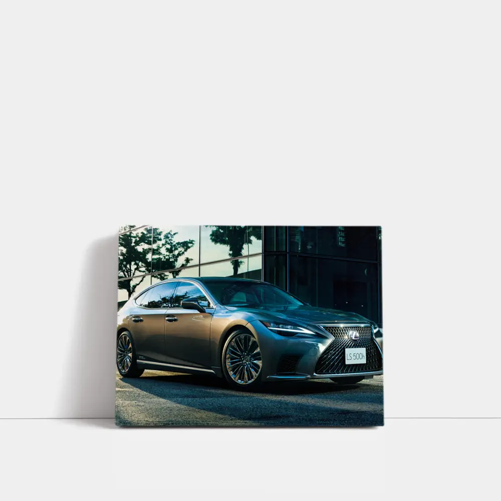 Lexus LS 500h XF50 Gray Luxury Sedan Urban Setting – Wall Art