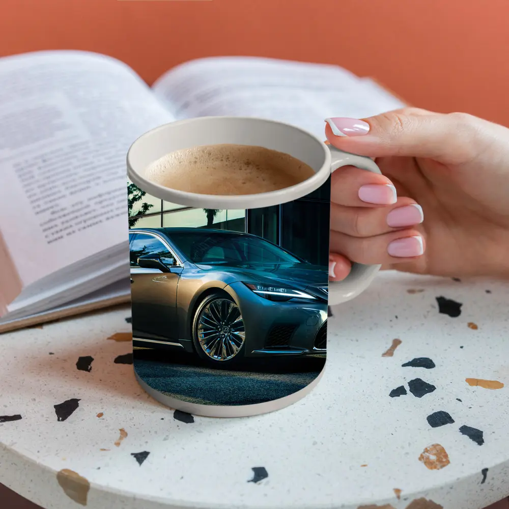 Lexus LS 500h Luxury Sedan Urban Setting – Mugs