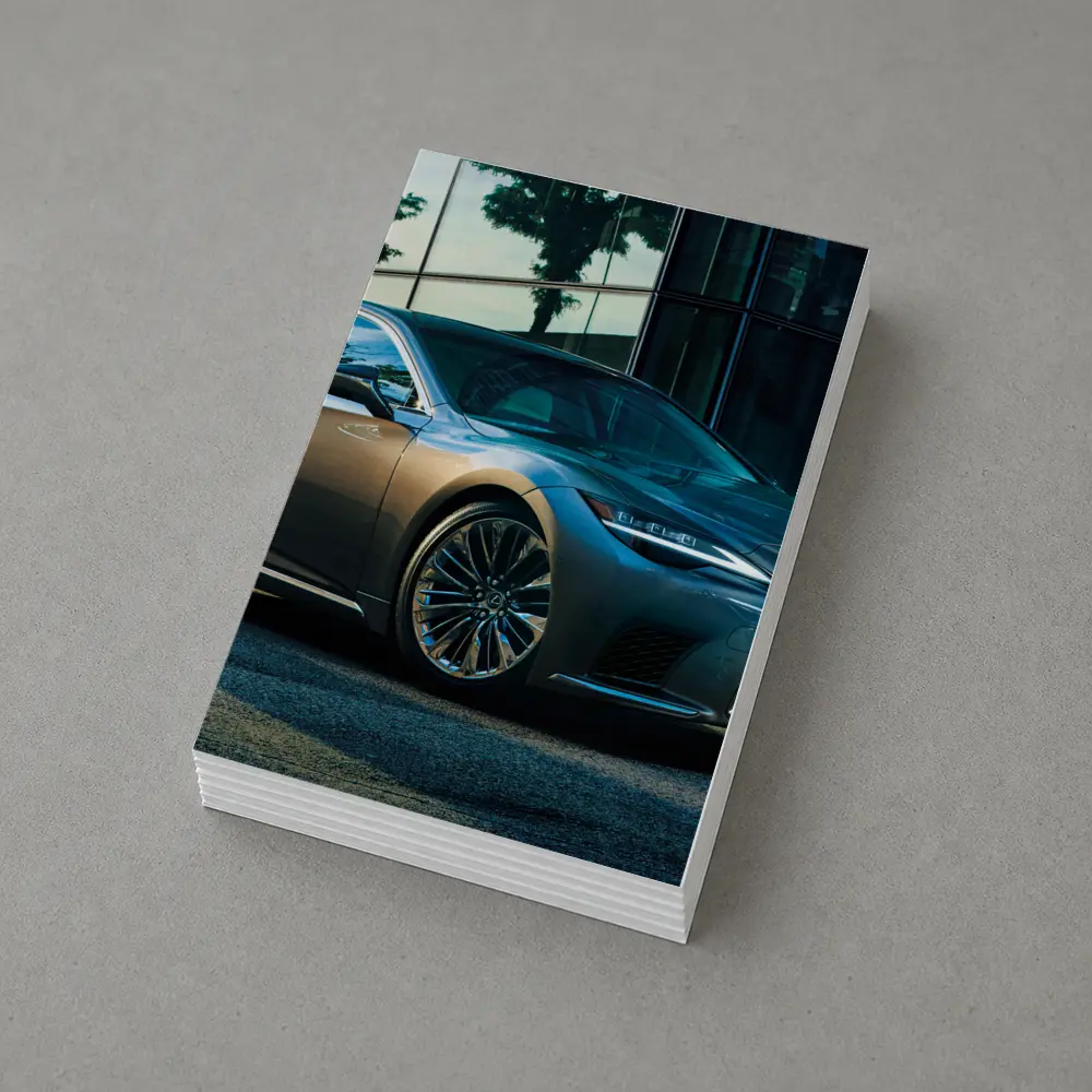 Lexus LS 500h Luxury Sedan Urban Setting – Postcards
