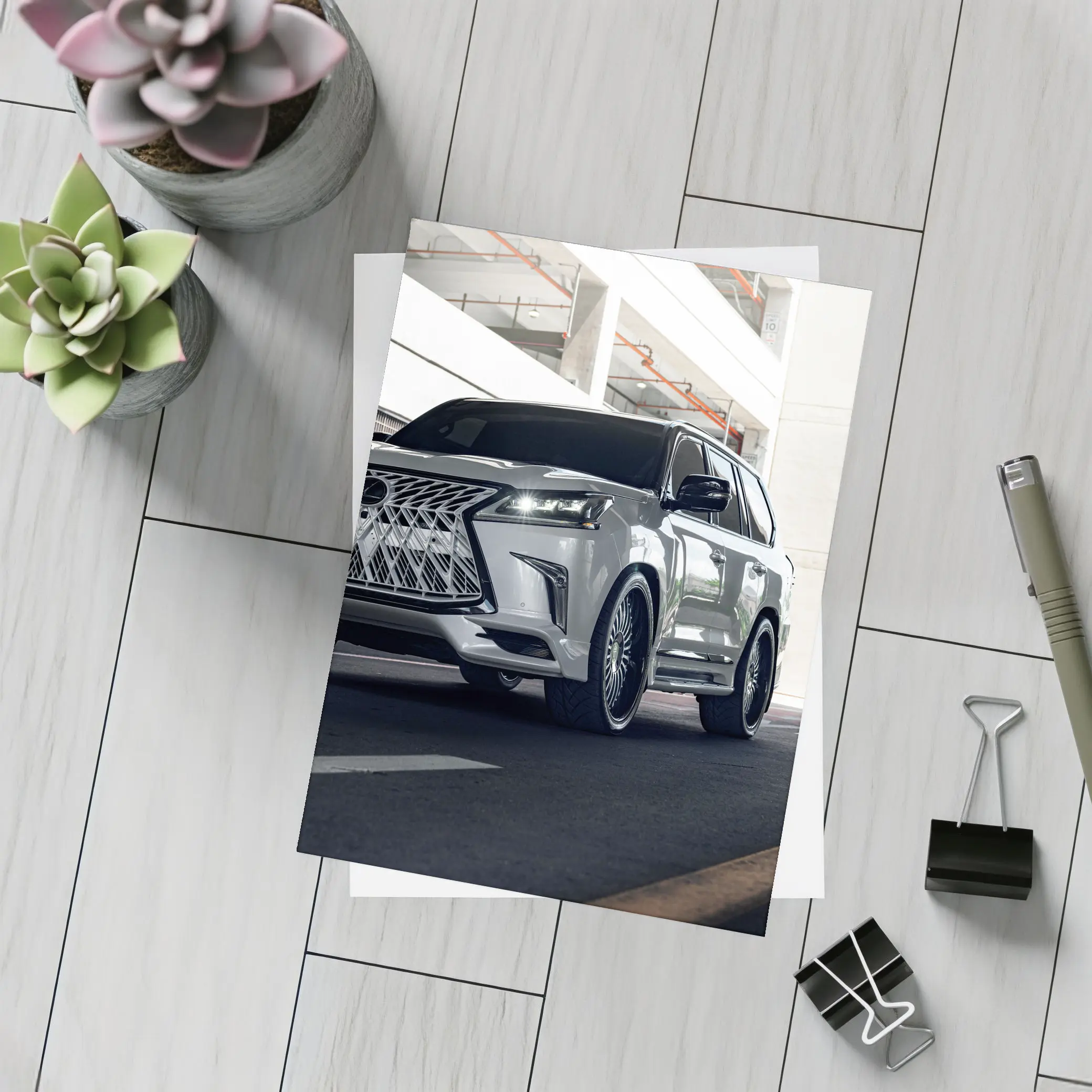 Lexus LX570 Luxury SUV Urban Setting – Postcards