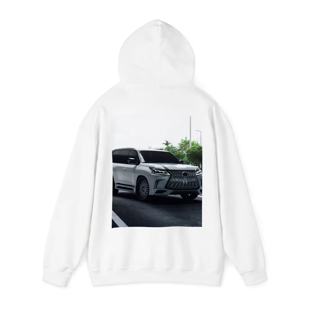 Lexus LX570 Luxury SUV Urban Setting – Hoodies