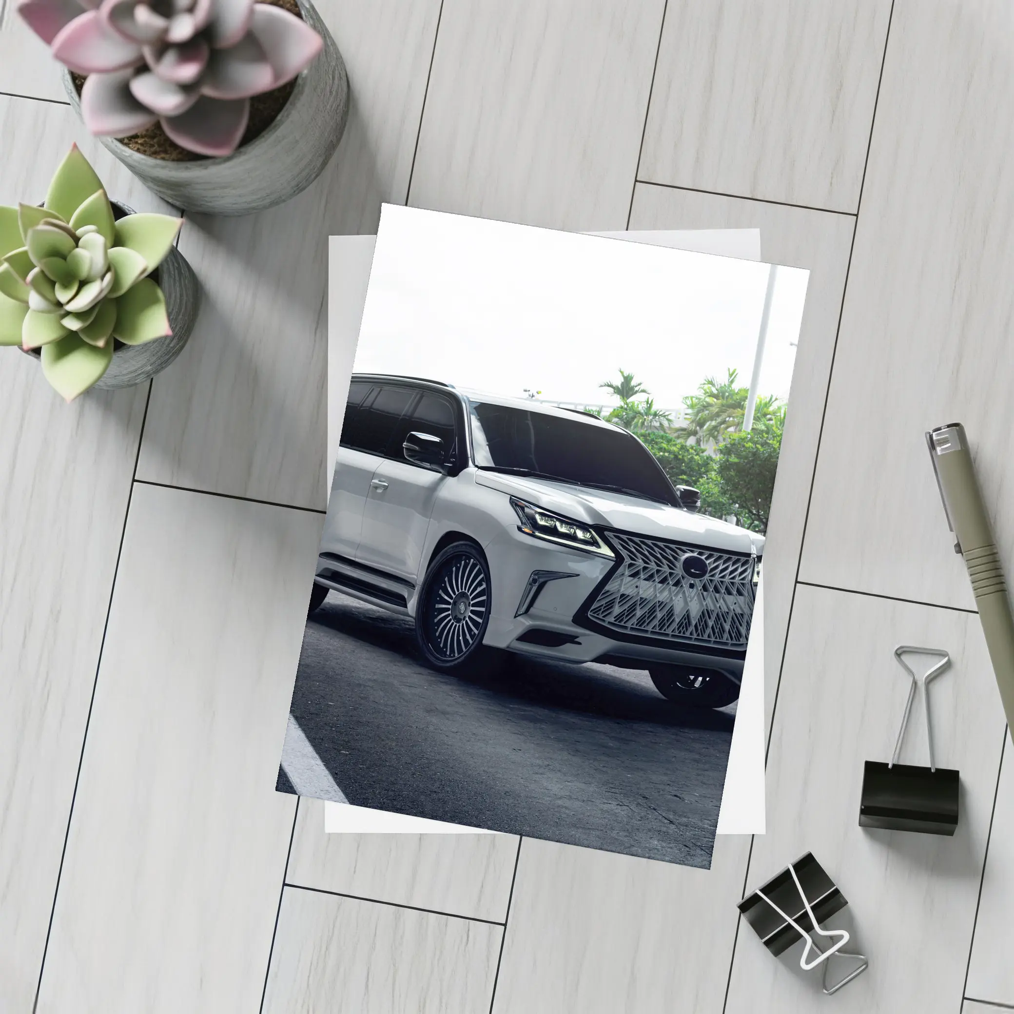 Lexus LX570 Luxury SUV Urban Setting – Postcards