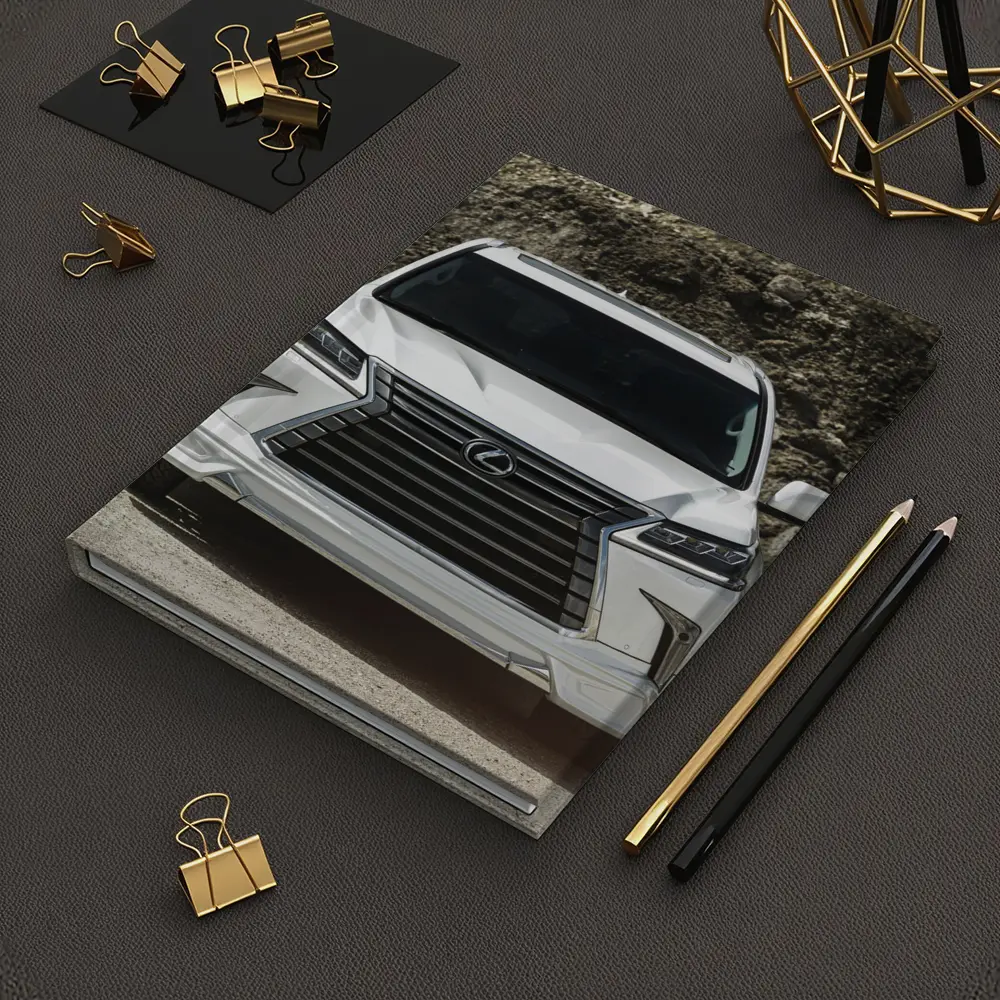 Lexus LX White SUV Rocky Terrain Front View – Notebooks