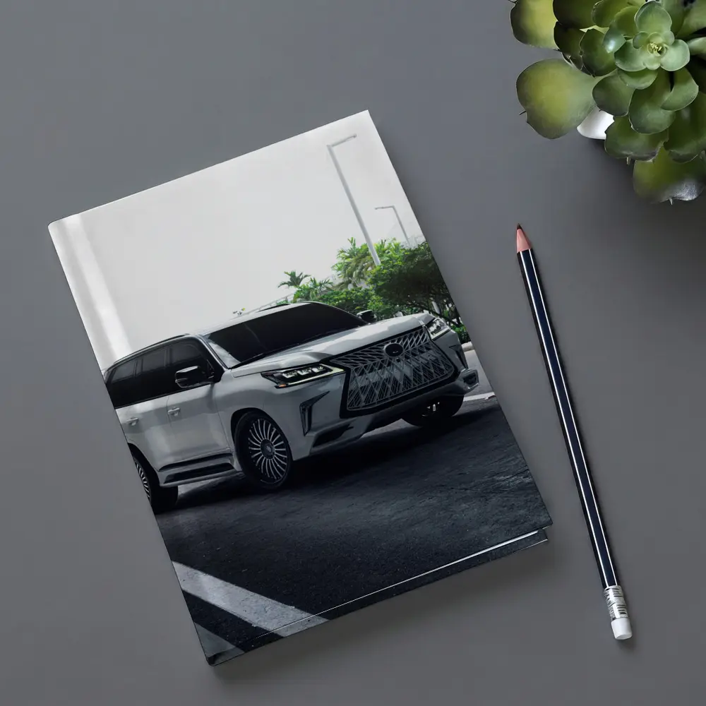 Lexus LX White Luxury SUV Urban Setting – Notebooks
