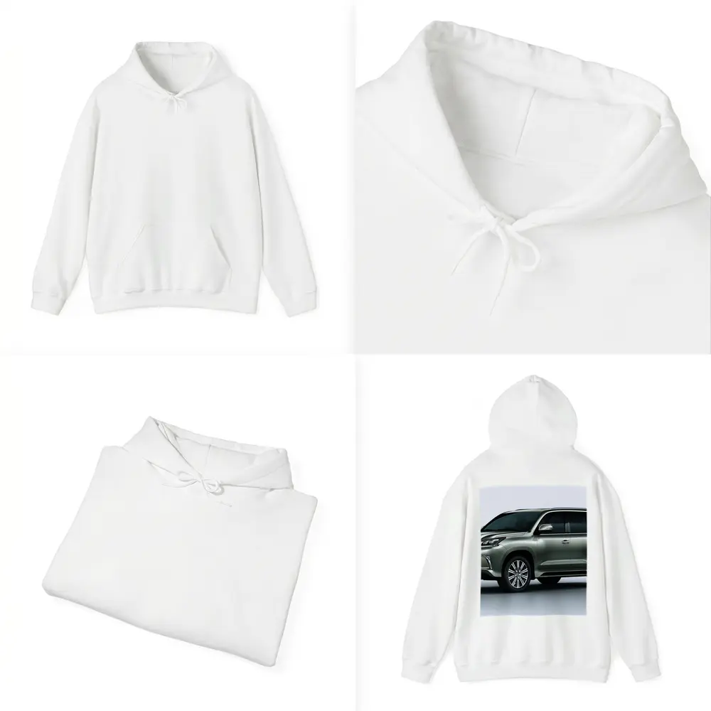 Lexus LX 570 SUV White Studio Background – Hoodies