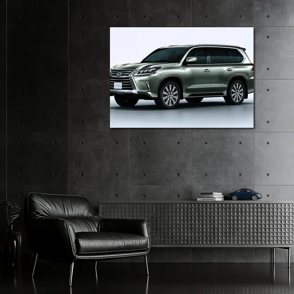 Lexus LX 570 SUV White Studio Background – Wall Art