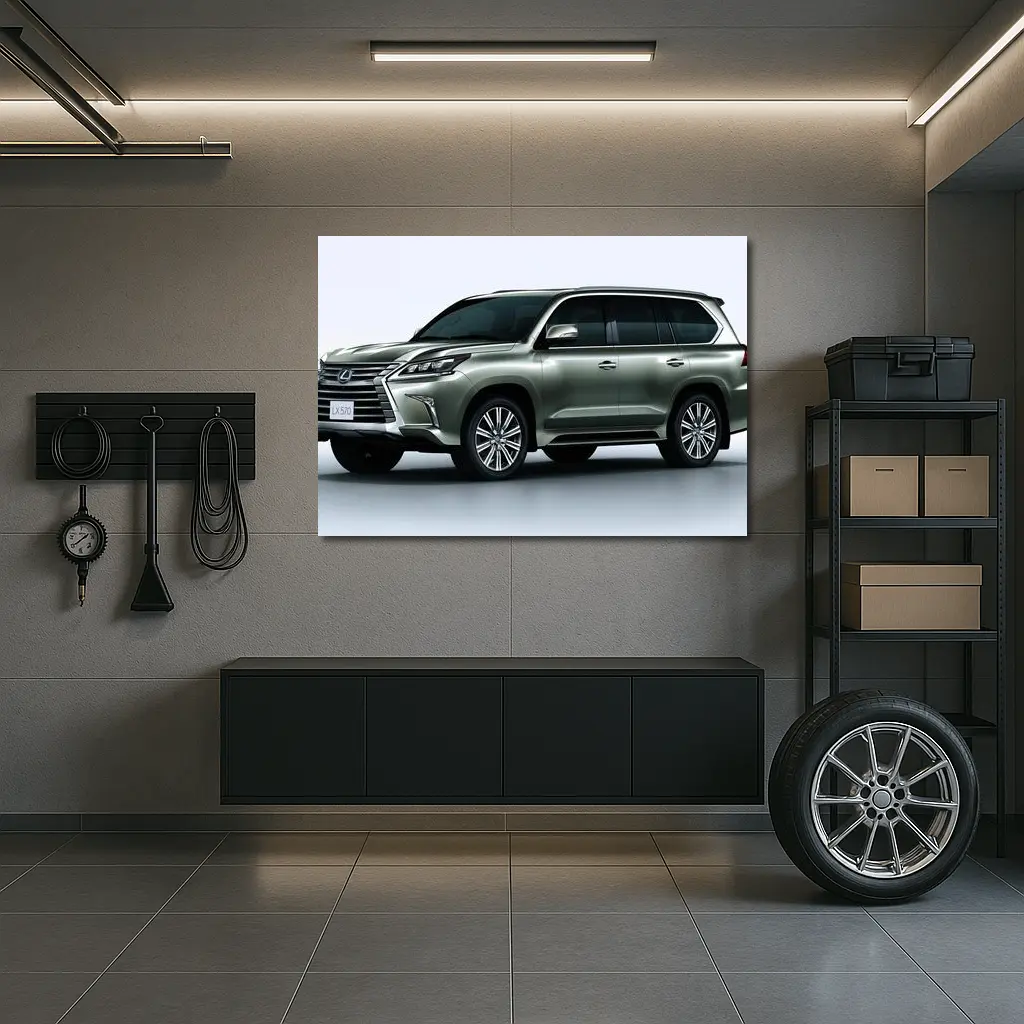 Lexus LX 570 SUV White Studio Background – Wall Art