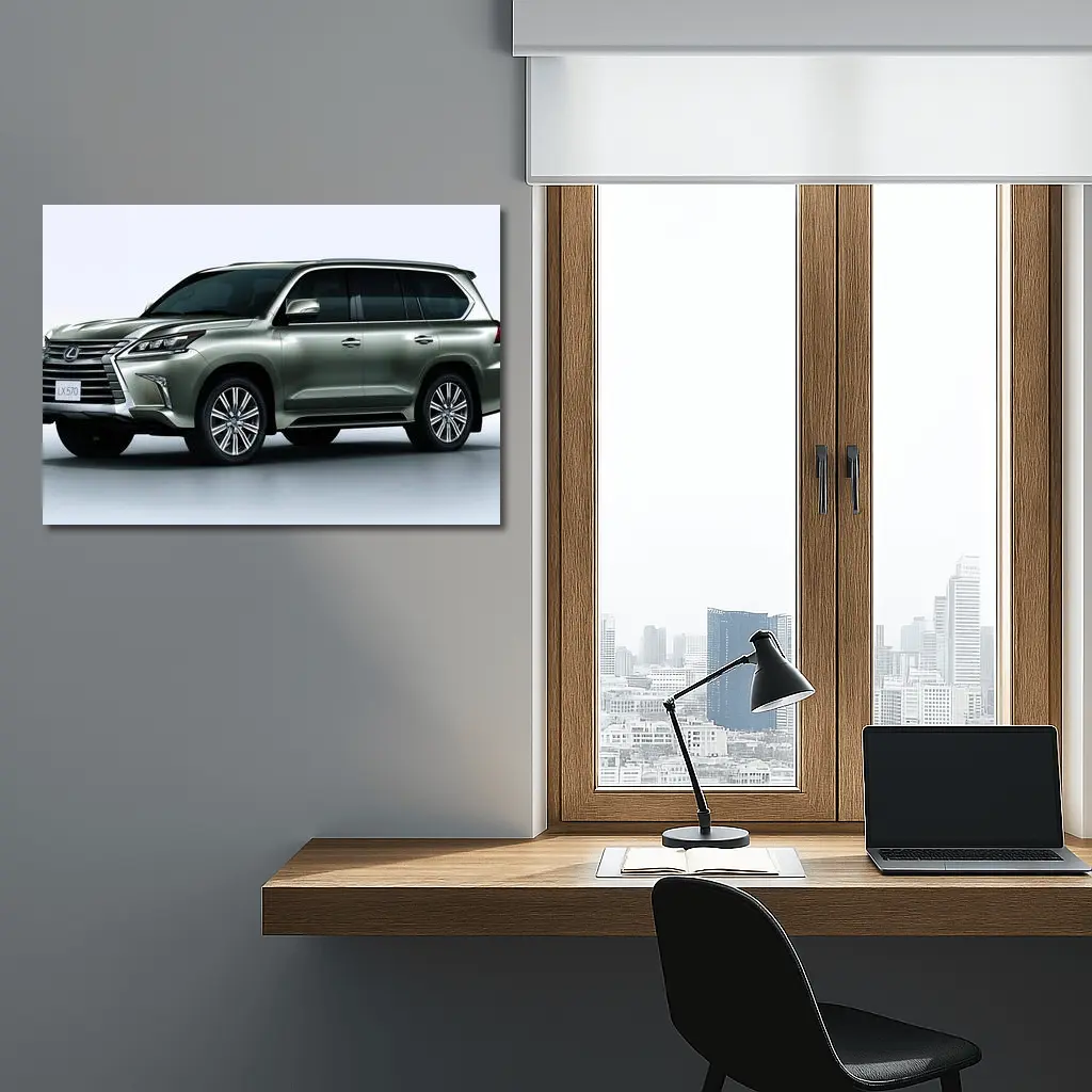 Lexus LX 570 SUV White Studio Background – Wall Art