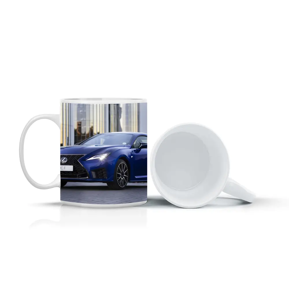 Lexus RC F Blue Coupe Urban Setting – Mugs