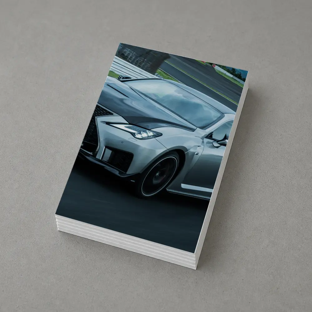 Lexus RC F on Racing Track Silver – Postcards
