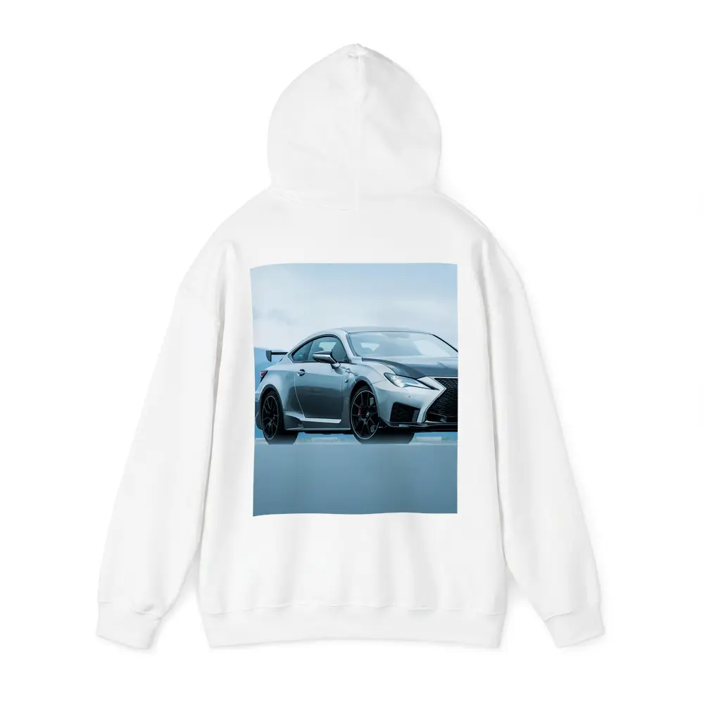 Lexus RC F Silver Coupe Mountain Background – Hoodies