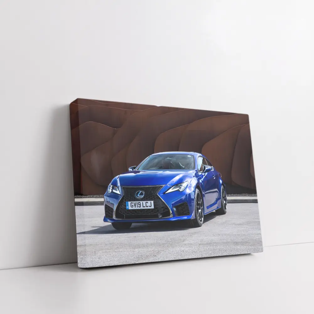 Lexus RC F Blue Coupe Rust Wall – Wall Art