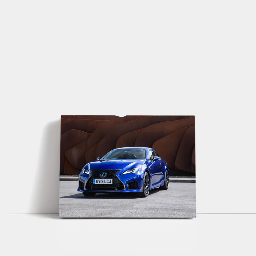 Lexus RC F Blue Coupe Rust Wall – Wall Art