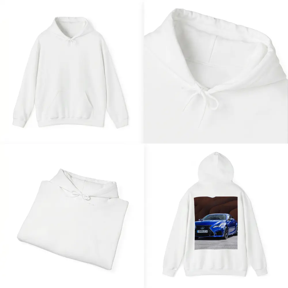 Lexus RC F Blue Coupe Rust Wall – Hoodies