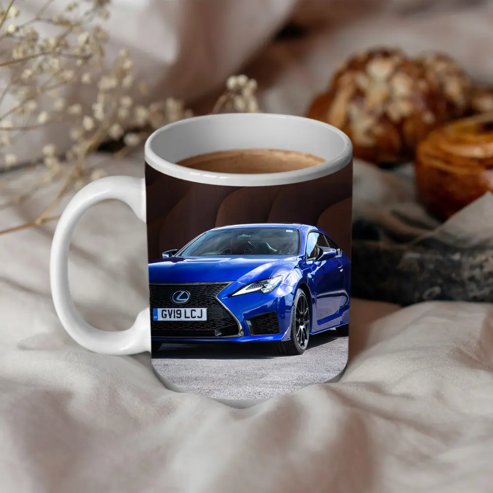 Lexus RC F Blue Coupe Rust Wall – Mugs