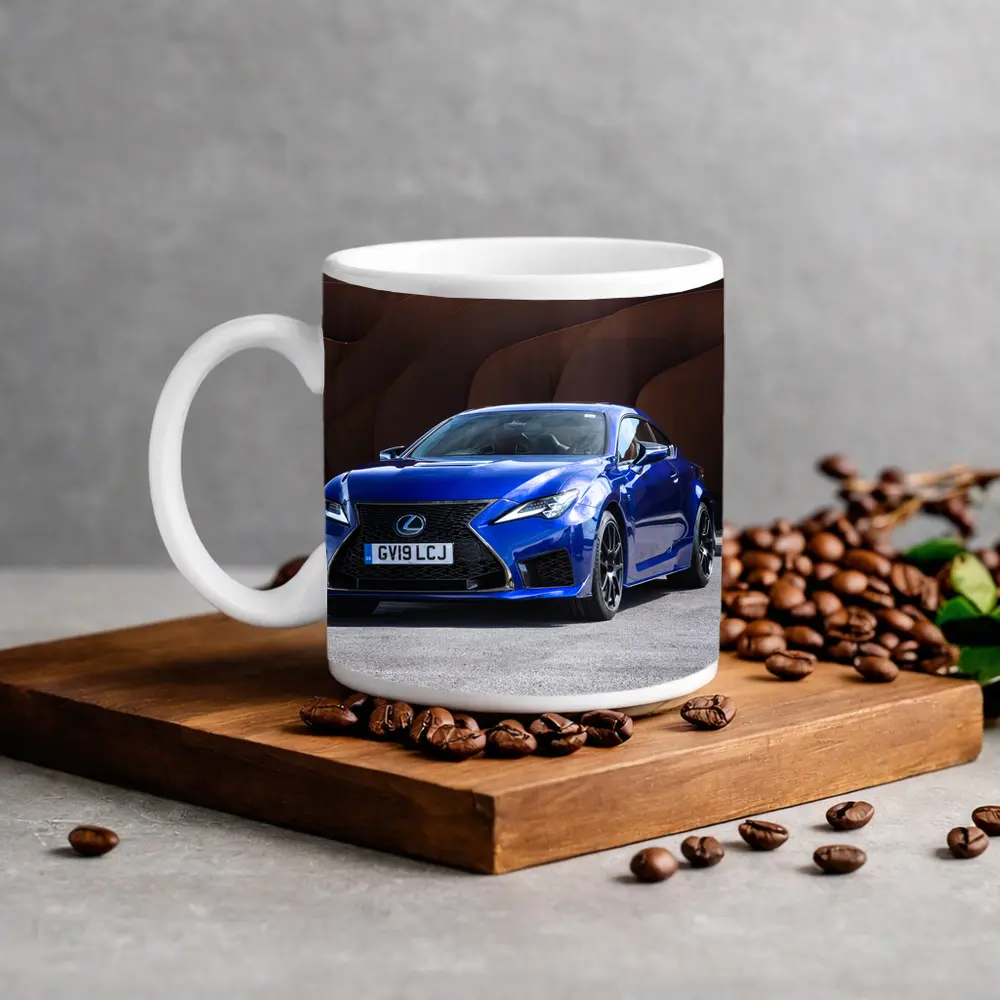 Lexus RC F Blue Coupe Rust Wall – Mugs