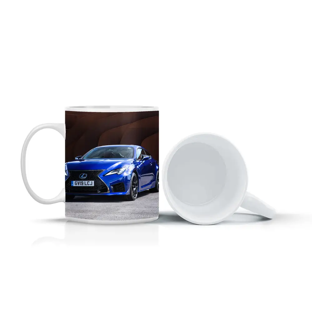 Lexus RC F Blue Coupe Rust Wall – Mugs
