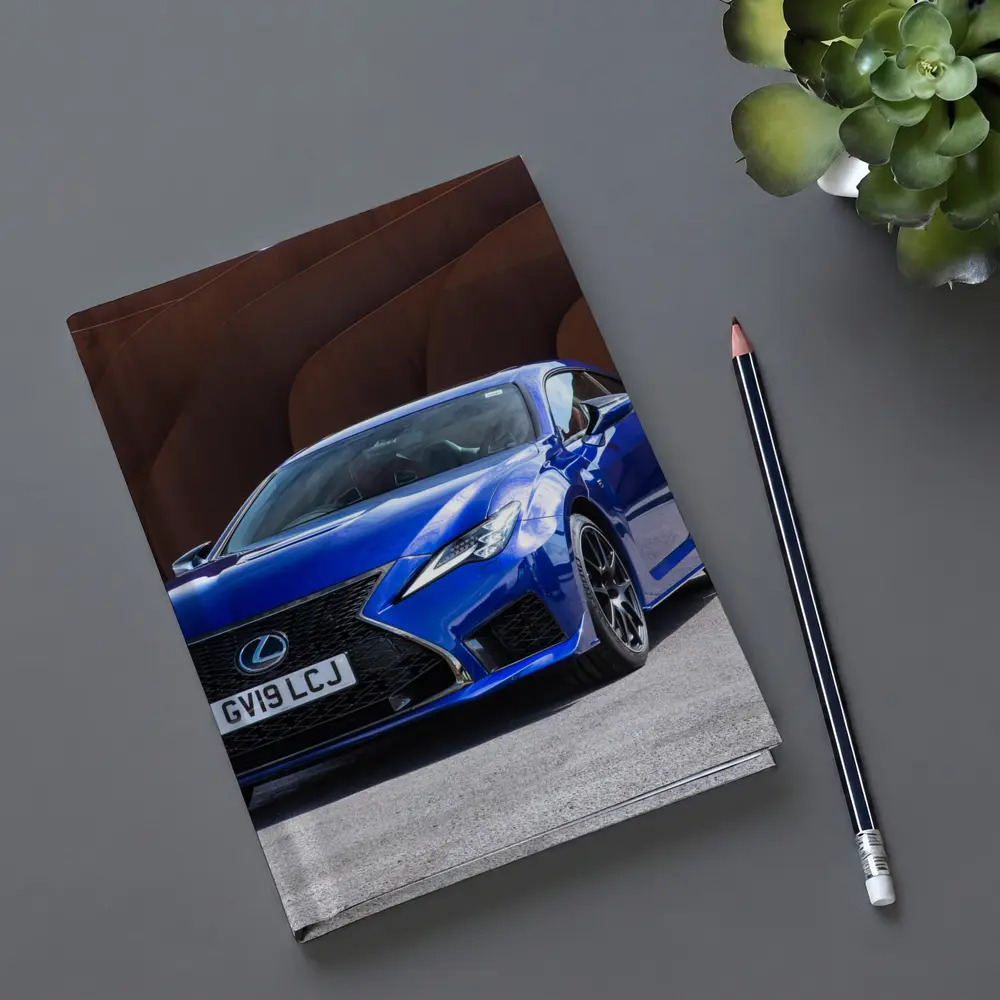 Lexus RC F Blue Coupe Rust Wall – Notebooks