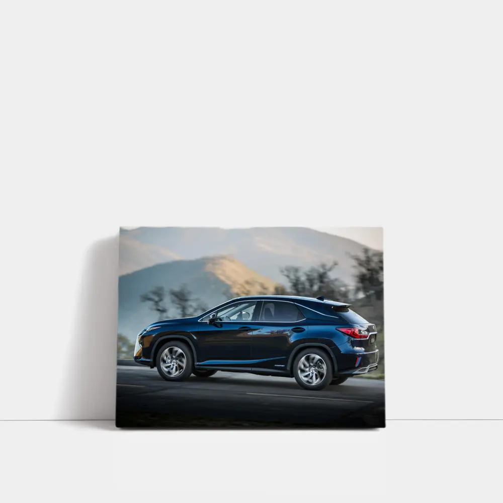 Lexus RX Dark Blue SUV Mountain Road – Wall Art