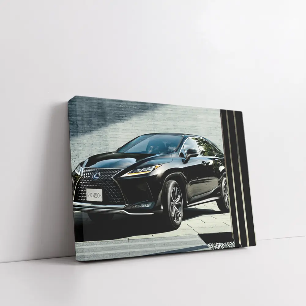 Lexus RX 450h Black SUV Urban Setting – Wall Art