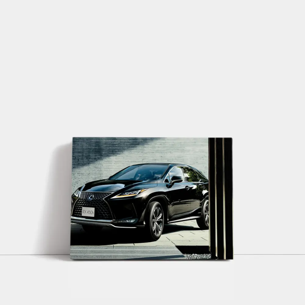 Lexus RX 450h Black SUV Urban Setting – Wall Art