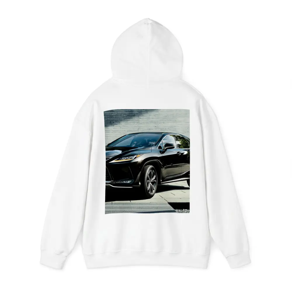 Lexus RX 450h Black SUV Urban Setting – Hoodies