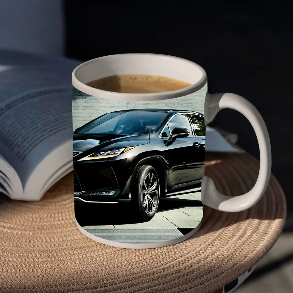 Lexus RX 450h Black SUV Urban Setting – Mugs