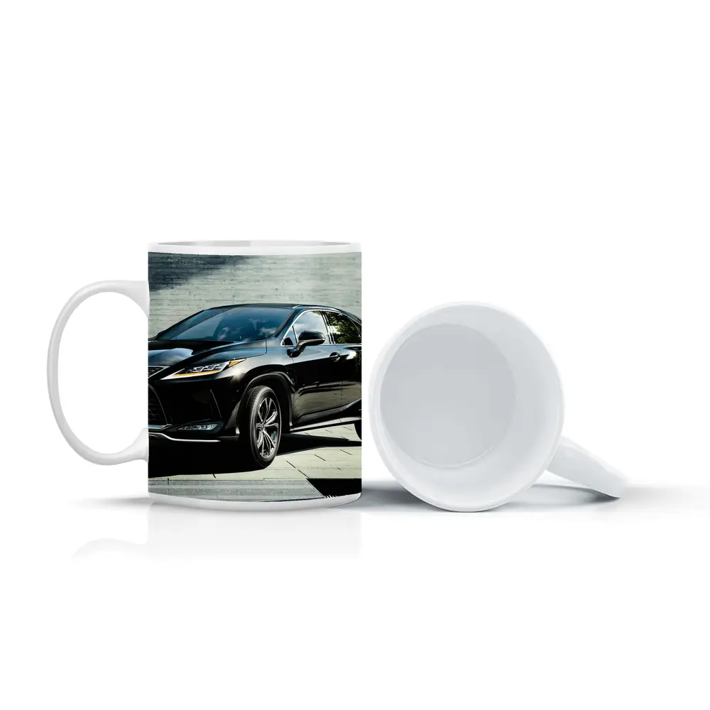 Lexus RX 450h Black SUV Urban Setting – Mugs