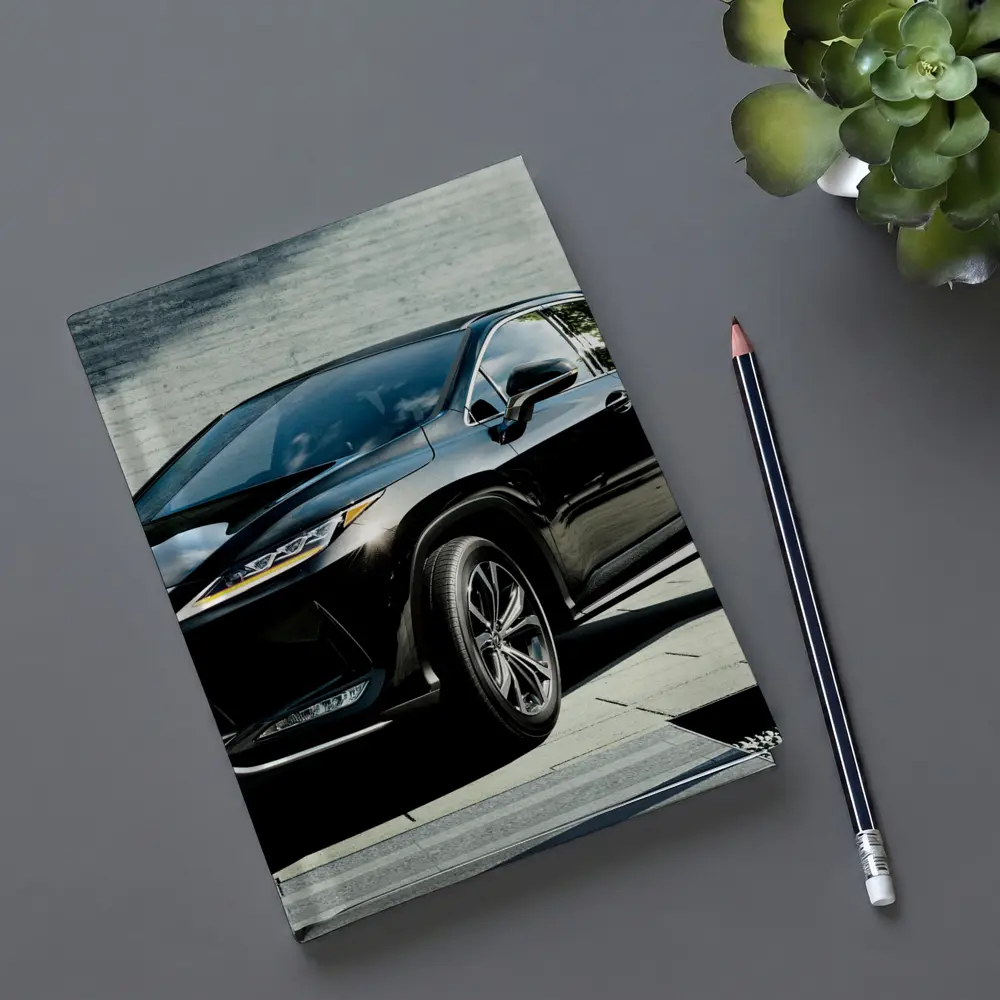 Lexus RX 450h Black SUV Urban Setting – Notebooks