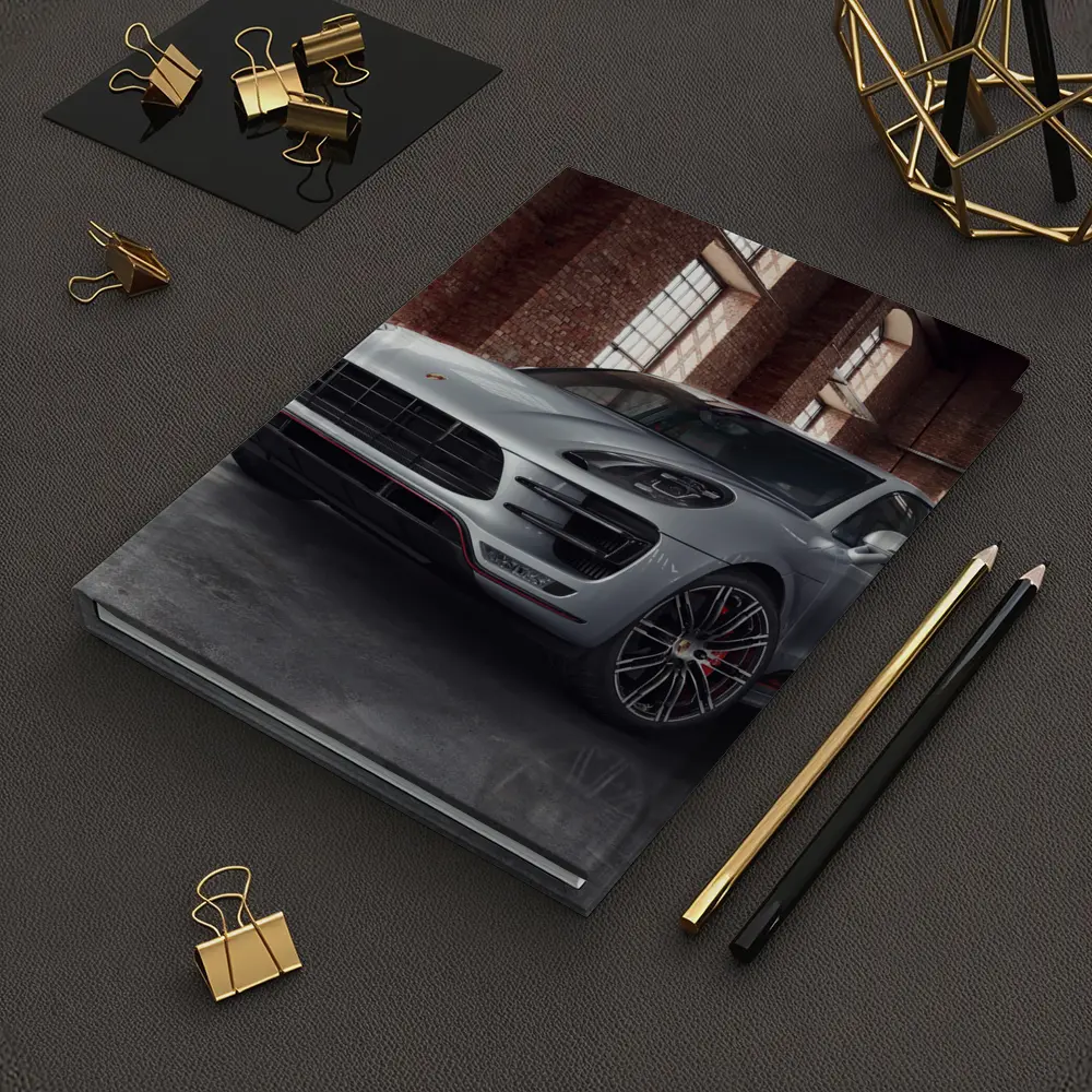 Porsche Macan Turbo Silver Industrial Garage – Notebooks