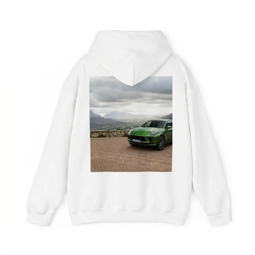 Porsche Macan Turbo Green Mountain Valley View – Hoodies