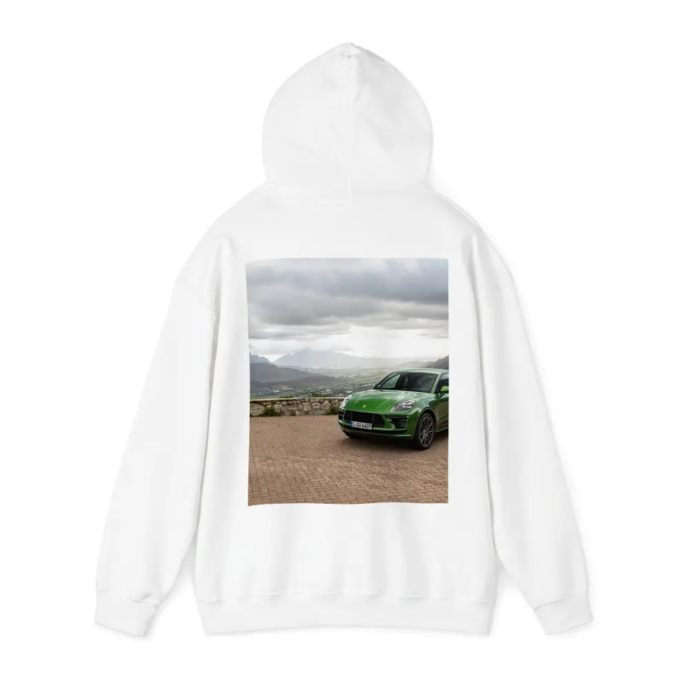Porsche Macan Turbo Green Mountain Valley View – Hoodies