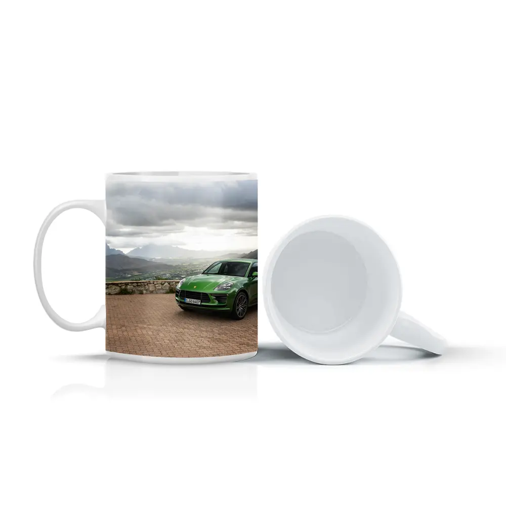 Porsche Macan Turbo Green Mountain Valley View – Mugs