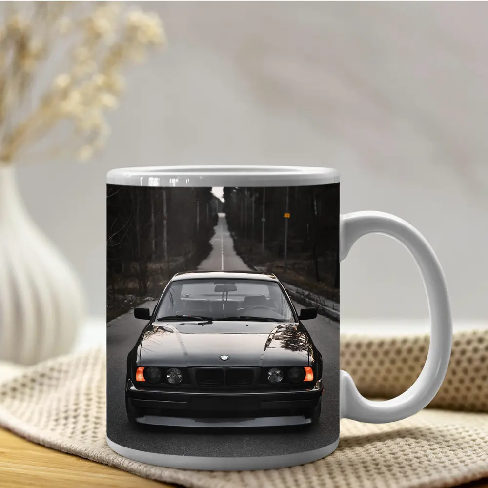 BMW E34 Black Stance Forest Road – Mugs