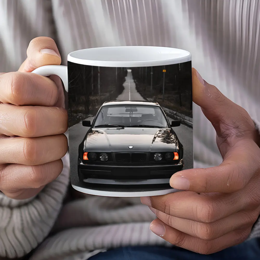 BMW E34 Black Stance Forest Road – Mugs