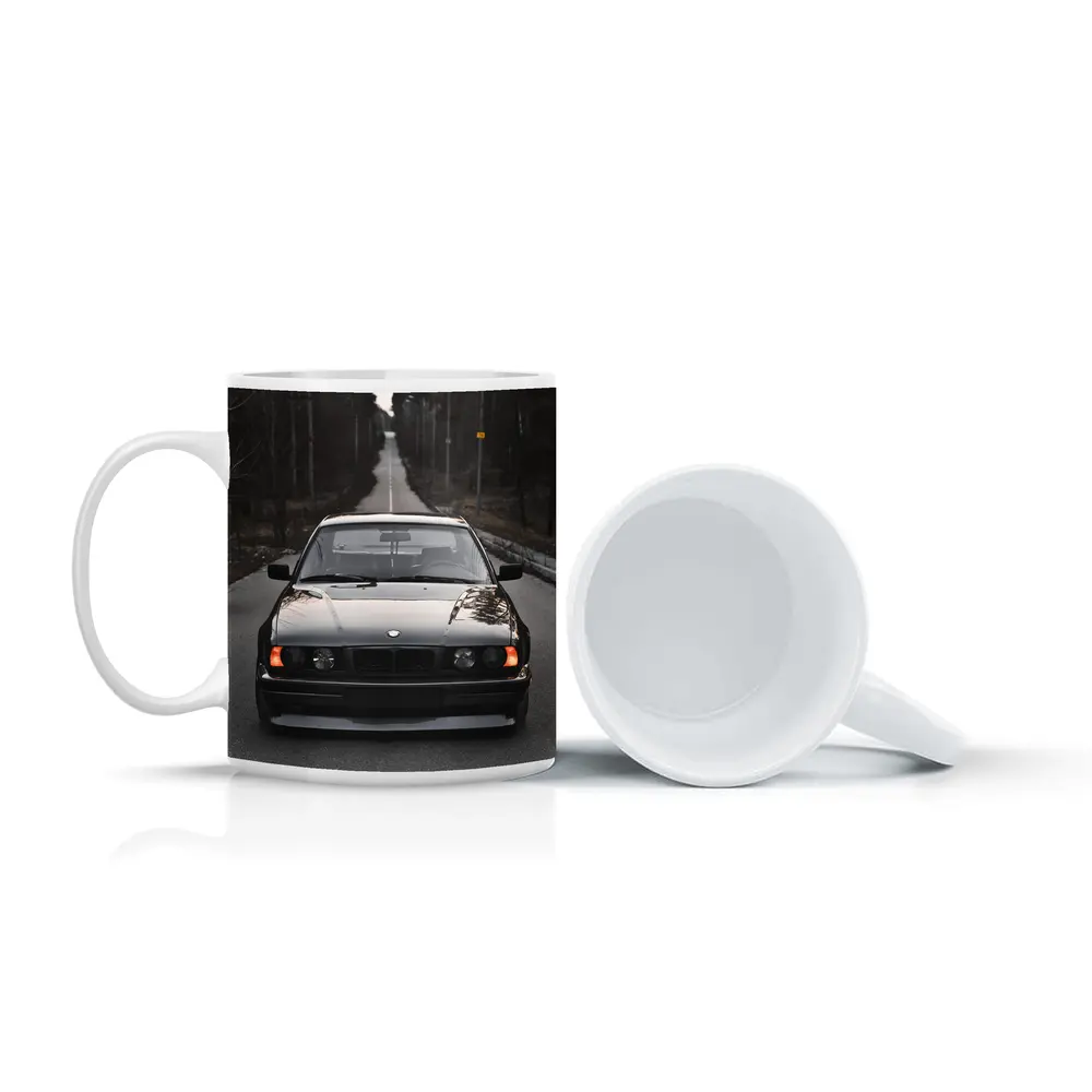 BMW E34 Black Stance Forest Road – Mugs