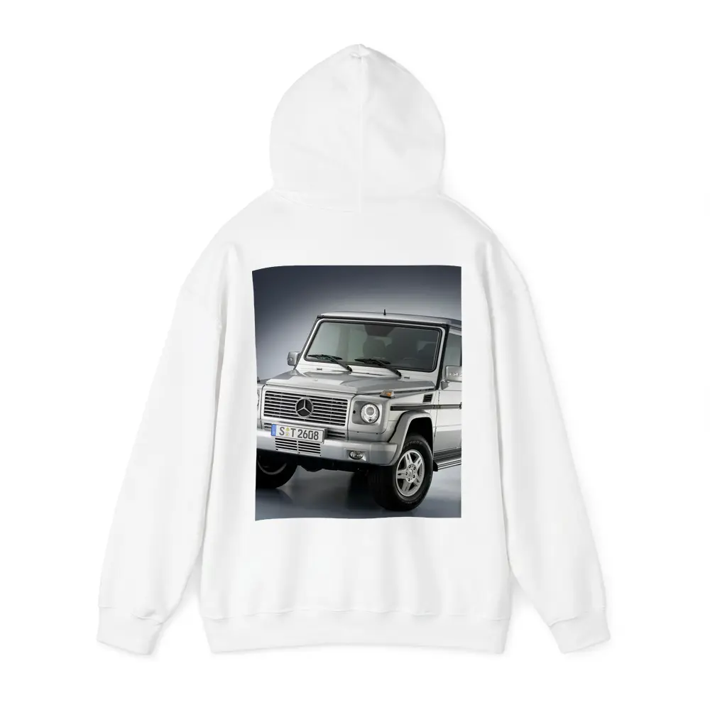 Mercedes G Class Silver SUV Studio Shot – Hoodies