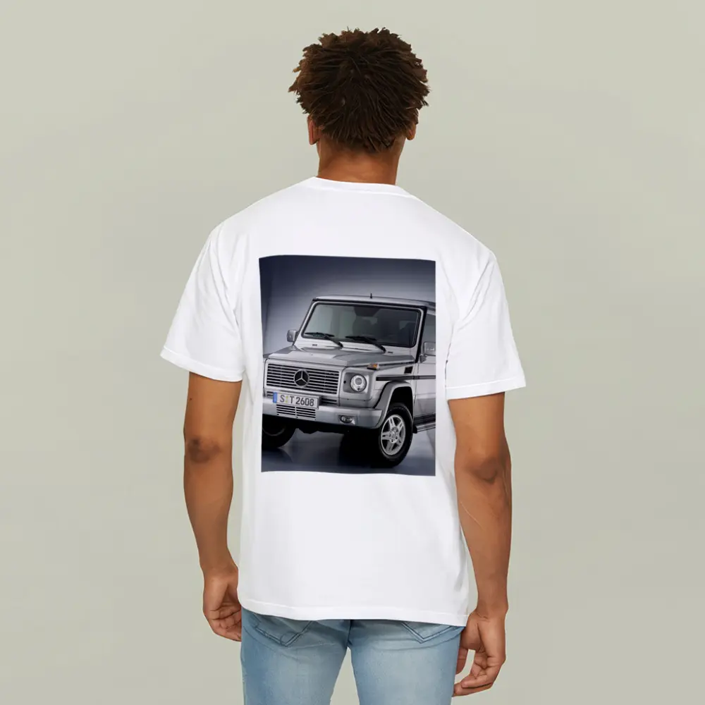 Mercedes G Class Silver SUV Studio Shot – T-Shirts