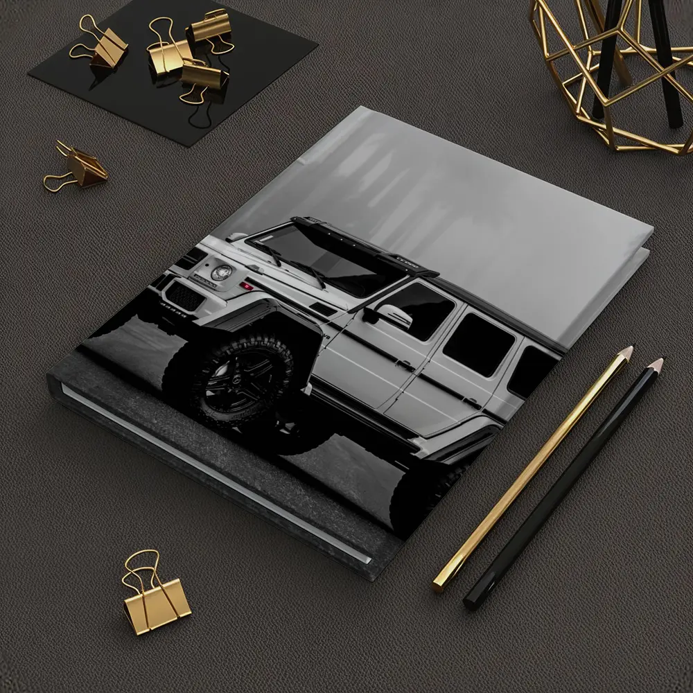 Mercedes G Wagon White Foggy Palm Street – Notebooks