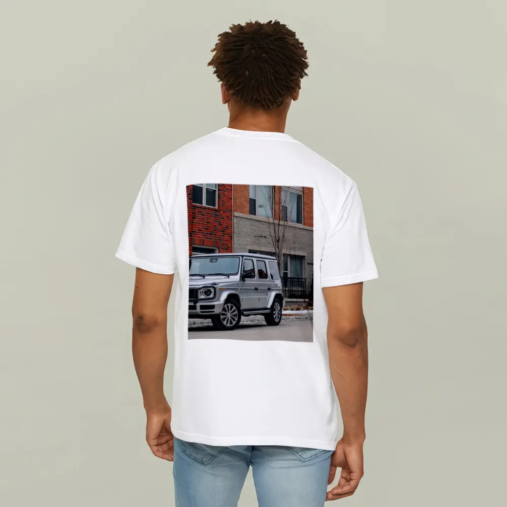 Mercedes G Wagon Silver Urban Winter Street – T-Shirts
