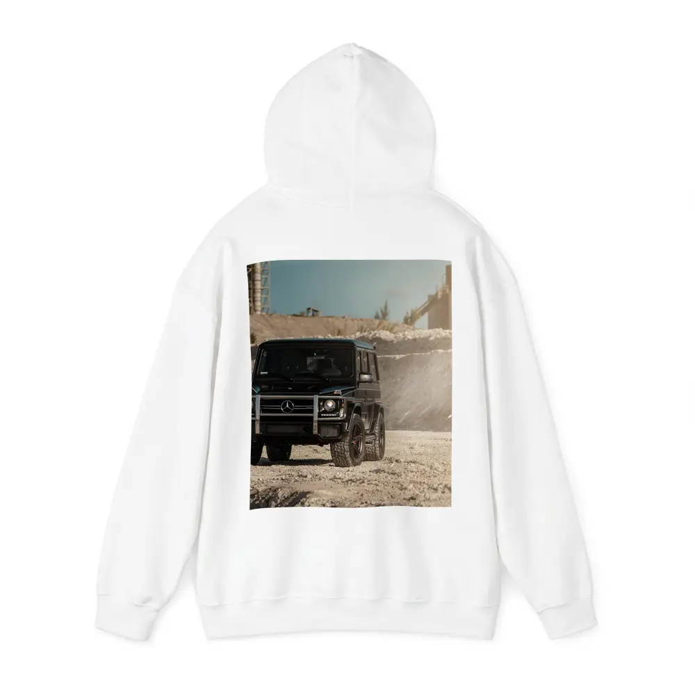 Mercedes G Wagon Black on Sandy Ground – Hoodies
