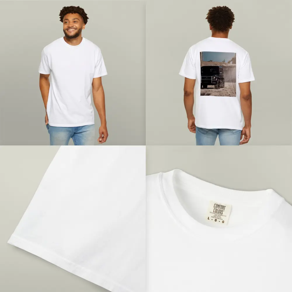 Mercedes G Wagon Black on Sandy Ground – T-Shirts