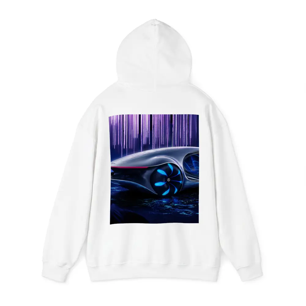 Mercedes Vision AVTR Concept Car Purple Background – Hoodies