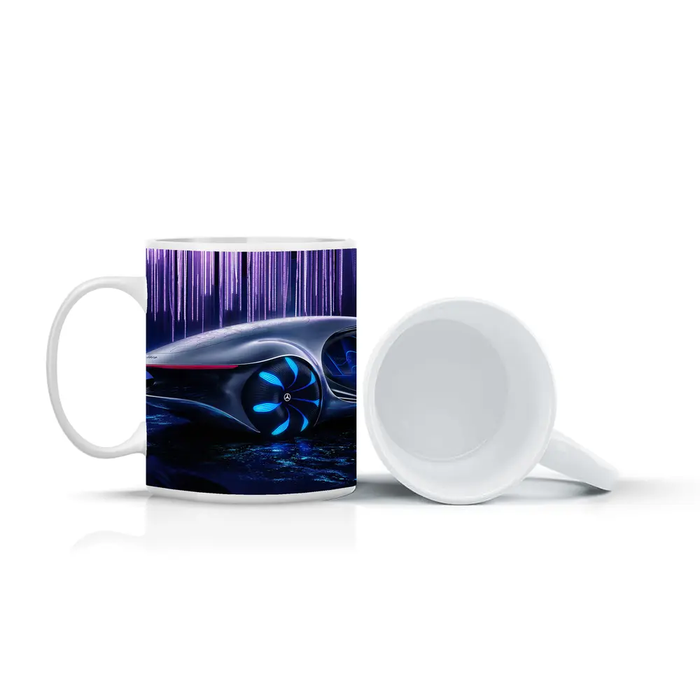 Mercedes Vision AVTR Concept Car Purple Background – Mugs